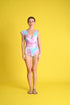 Swim 2023: Brando Swimsuit and Smocked Shorts Cover-up Set